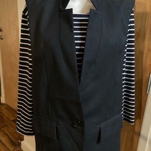 NWOT Kai Aakmann (similar to Ann Demuelemeester one) Black/Navy Vest Sz L